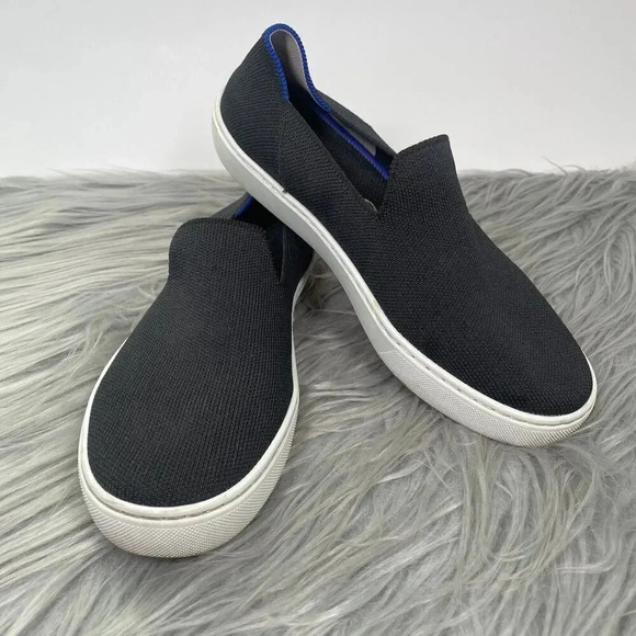 Rothy's The Original Sneaker Black Size 7 Slip On Shoes - Picture 1 of 10